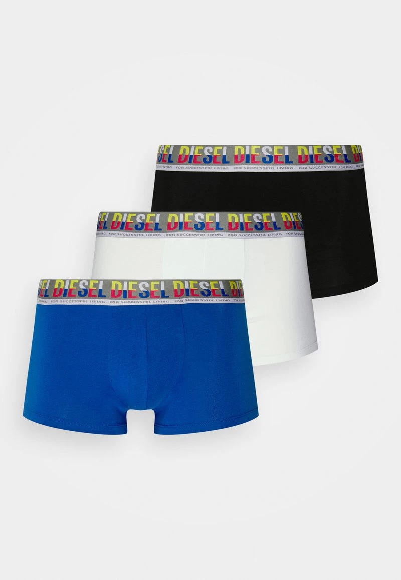 Diesel Hombre 3 PACK - Culotte - White/black/blue 3 Diesel Hombre 3 PACK - Culotte - White/black/blue