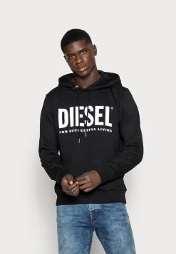 Diesel Hombre HOOD DIVISION LOGO - Jersey Con Capucha - Black