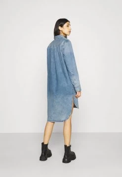 Diesel Mujer BLANCHE - Vestido Vaquero - Denim Blue -Ritmo Diesel Tienda 0aa54f954305477aa024b284f28f5bb3