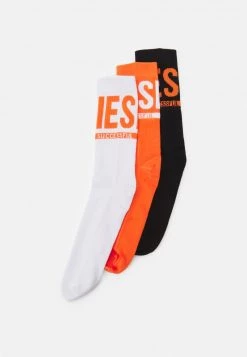 Diesel Unisexo SKM-RAY-THREEPACK 3 PACK - Calcetines - Black/white/orange