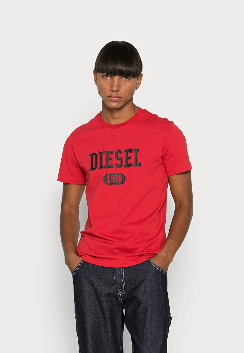 Diesel Hombre DIEGOR - Camiseta Estampada - Red 3 Diesel Hombre DIEGOR - Camiseta Estampada - Red