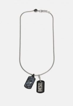 Diesel Hombre DOUBLE DOGTAGS - Collar - Black