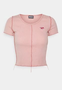 Diesel Mujer Camiseta Básica - Pink -Ritmo Diesel Tienda 148f9d081c17427d8c8a4c3f351dc960