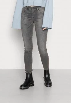 Diesel Mujer SLANDY - Vaqueros Pitillo - Grey