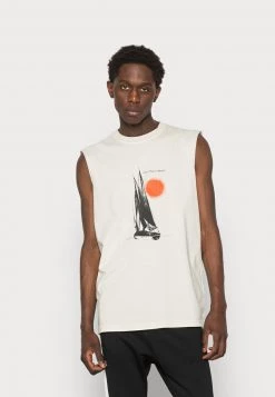 Diesel Hombre BEACH - Camiseta Estampada - White