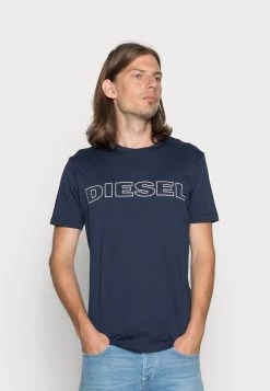 Diesel Hombre UMLT-JAKE - Camiseta Estampada - Dark Blue