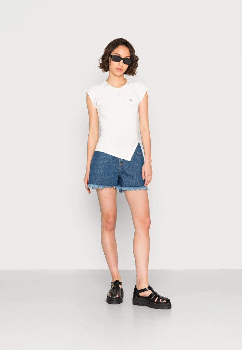 Diesel Mujer T-SKYOVERALL - Camiseta Básica - White 4 Diesel Mujer T-SKYOVERALL - Camiseta Básica - White - Imagen 2