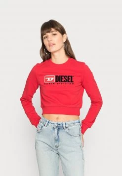 Diesel Mujer F-SLIMMY-DIV - Sudadera - Red