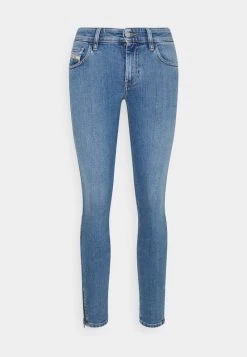 Diesel Mujer SLANDY-LOW-ZIP - Vaqueros Pitillo - Light Blue