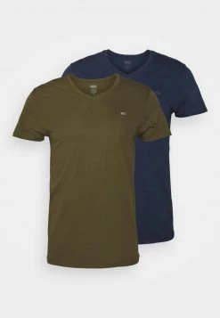 Diesel Hombre UMTEE-MICHAEL-TUBE-T 2 PACK - Camiseta Interior - Dark Blue/green