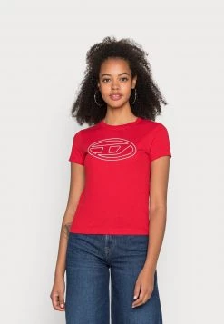 Diesel Mujer BIGOVAL - Camiseta Estampada - Red