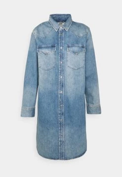 Diesel Mujer BLANCHE - Vestido Vaquero - Denim Blue -Ritmo Diesel Tienda 35acff3787fe433ab5917f2e8d52b23d