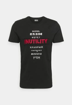 Diesel Unisexo T-DIEGOS-B6 UNISEX - Camiseta Estampada - Black