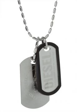 Diesel Hombre Collar - Silver-coloured -Ritmo Diesel Tienda 3719e5ea34f34f52a3890cc435253010