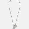 Diesel Hombre DOUBLE DOGTAGS - Collar - Silver-coloured -Ritmo Diesel Tienda 380b727ceedc4147ad9c07e77151f348