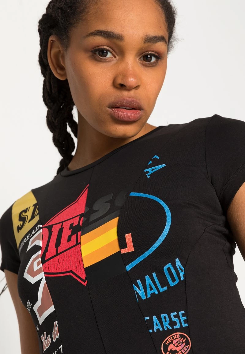 Diesel Mujer T-CUTIE - Camiseta Estampada - Black 7 Diesel Mujer T-CUTIE - Camiseta Estampada - Black - Imagen 5