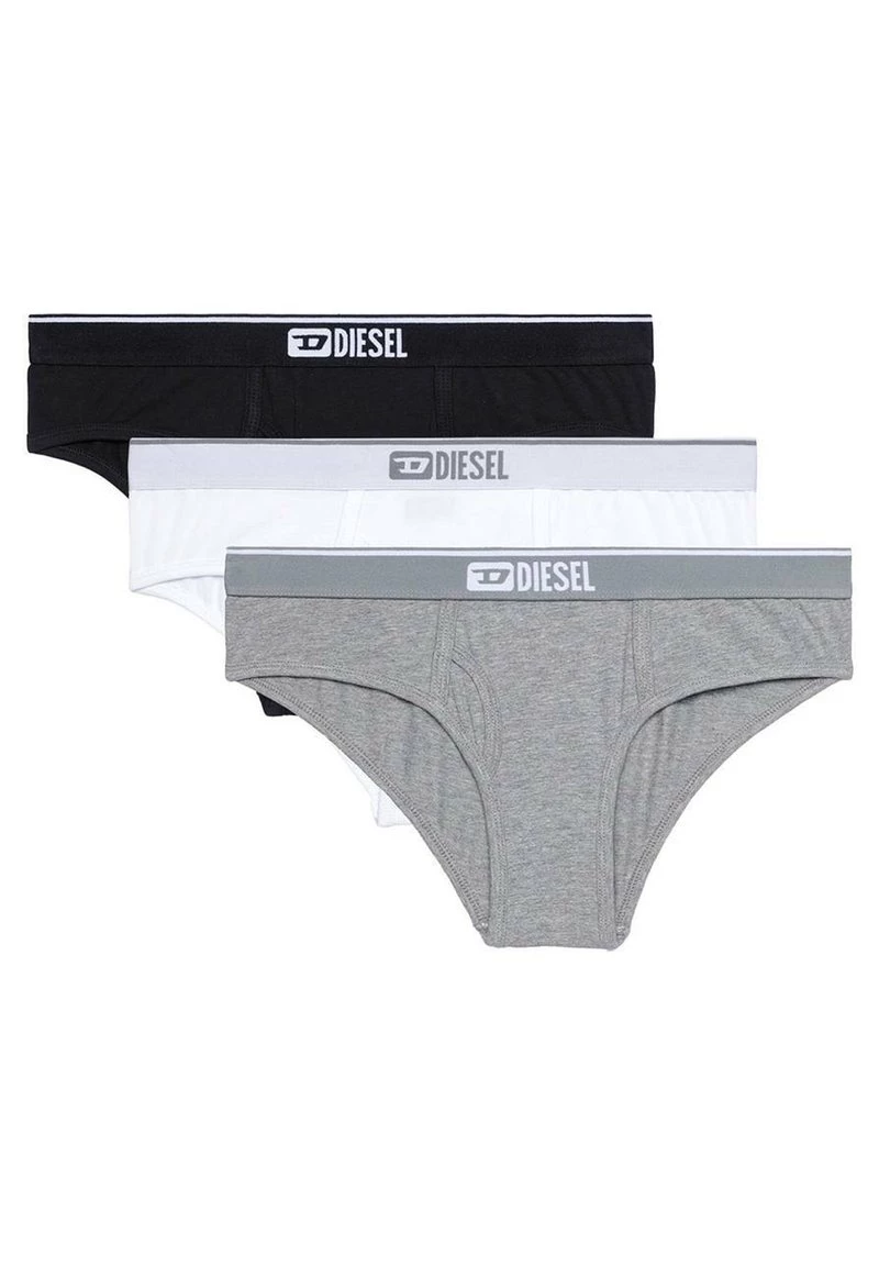 Diesel Mujer OXYS 3ER-PACK - Braguitas - White/gray/black 3 Diesel Mujer OXYS 3ER-PACK - Braguitas - White/gray/black