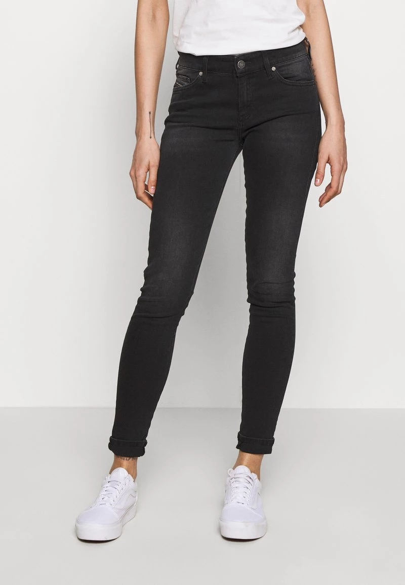 Diesel Mujer SLANDY - Vaqueros Pitillo - Washed Black 3 Diesel Mujer SLANDY - Vaqueros Pitillo - Washed Black