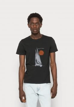 Diesel Hombre Camiseta Estampada - Black