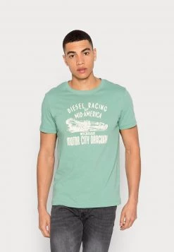 Diesel Hombre DIEGOR - Camiseta Estampada - Green