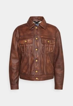Diesel Hombre LRILEY - Chaqueta De Cuero - Brown -Ritmo Diesel Tienda 4f34b78b2f6d48e5948d6f70de5e8882
