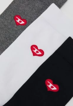 Diesel Hombre HERMINE 3 PACK - Calcetines - Black/gray/white -Ritmo Diesel Tienda 5206a195fc9e42659bc4493f34bbd95a