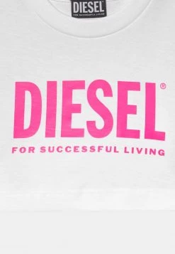 Diesel Niños LOGO CROPPED - Camiseta Estampada - Bianco -Ritmo Diesel Tienda 5628e77c680b4ac8998d9952147dfe0f