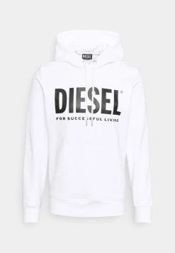 Diesel Hombre S-GIRK-HOOD-ECOLOGO UNISEX - Jersey Con Capucha - White