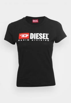 Diesel Mujer Camiseta Estampada - Black -Ritmo Diesel Tienda 64a21c40526746409b44d793eba7e0db