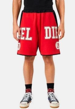 Diesel Hombre Shorts - Rojo