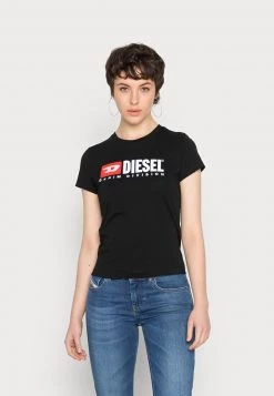 Diesel Mujer Camiseta Estampada - Black
