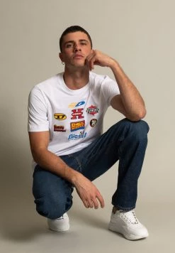 Diesel Hombre REGULAR FIT - Camiseta Estampada - Weiß -Ritmo Diesel Tienda 6e2faf7e5e5040088fd8289fcdd3733d