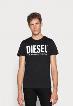 Diesel Hombre T-DIEGO-LOGO T-SHIRT - Camiseta Estampada - Black