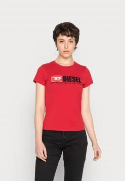 Diesel Mujer Camiseta Estampada - Red