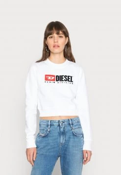 Diesel Mujer F-SLIMMY-DIV - Sudadera - White