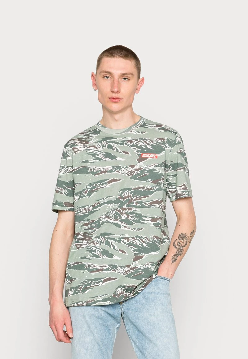 Diesel Unisexo JUST UNISEX - Camiseta Estampada - Green 3 Diesel Unisexo JUST UNISEX - Camiseta Estampada - Green