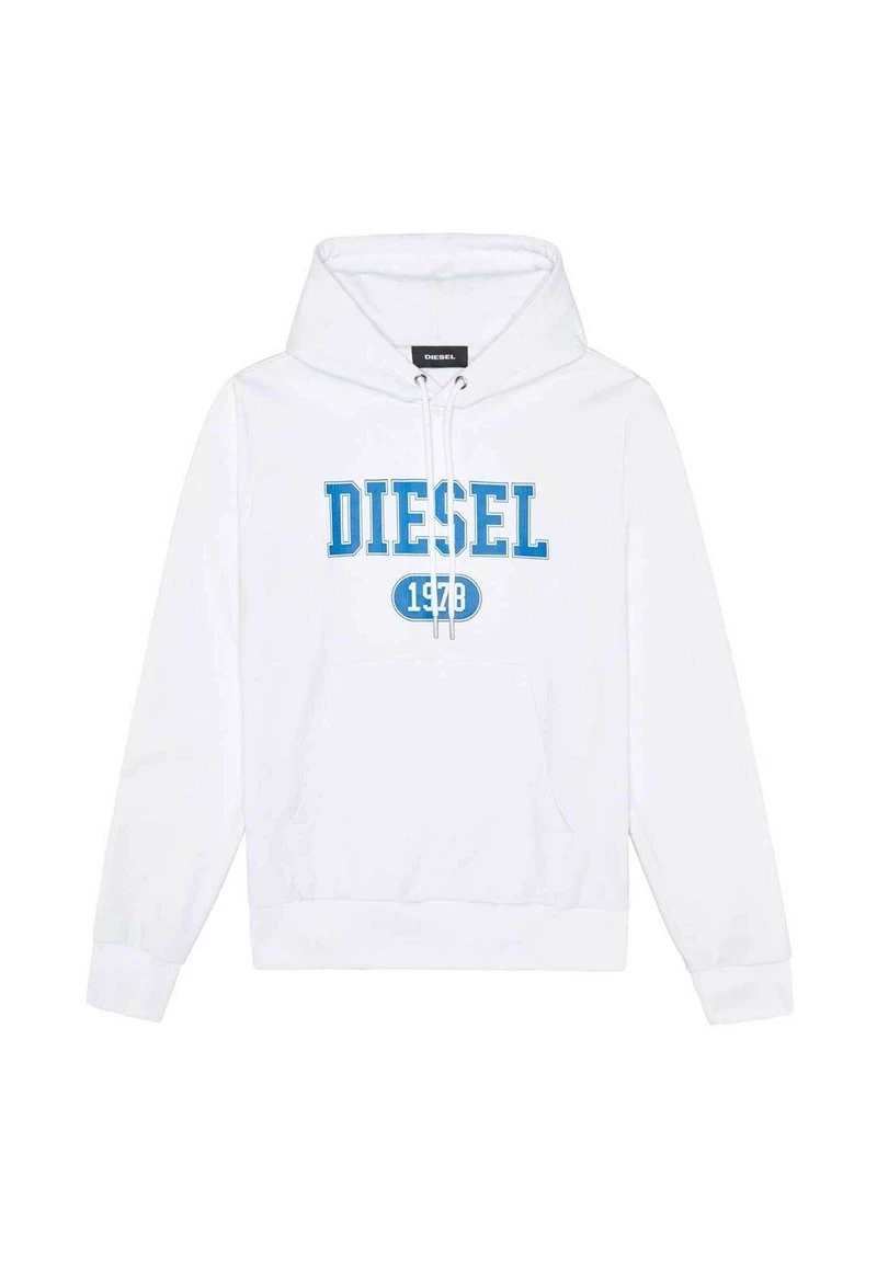 Diesel Hombre Jersey Con Capucha - Blanco 7 Diesel Hombre Jersey Con Capucha - Blanco - Imagen 5
