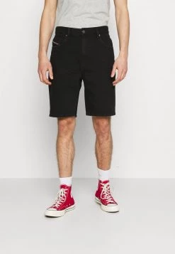 Diesel Hombre D-STRUKT-SHORT - Shorts Vaqueros - Washed Black