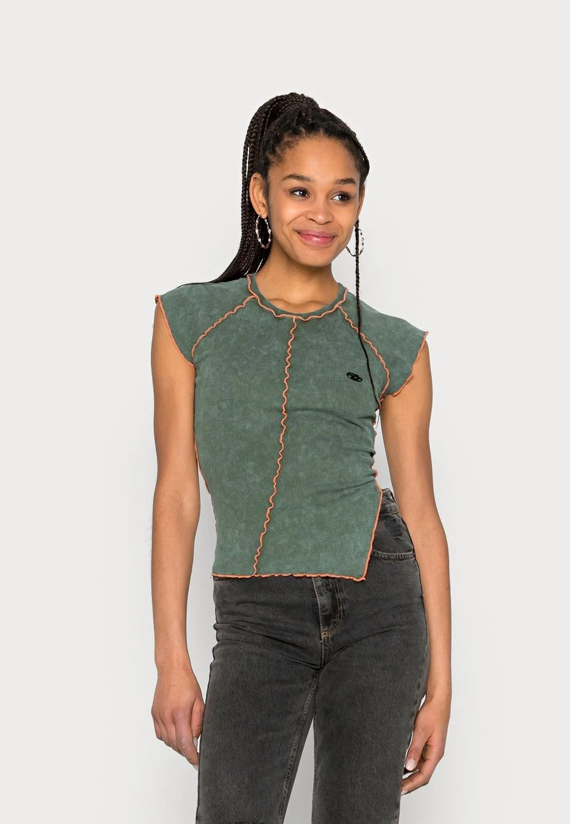 Diesel Mujer SKYOVER - Camiseta Estampada - Green 3 Diesel Mujer SKYOVER - Camiseta Estampada - Green