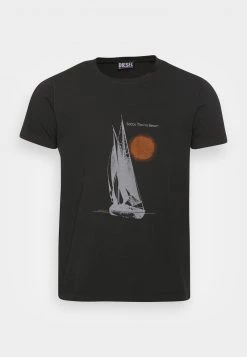 Diesel Hombre Camiseta Estampada - Black -Ritmo Diesel Tienda 895fe9a6f5d2476fad1c58aff9ae36e5