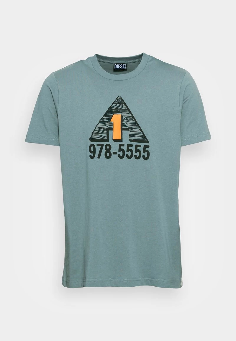 Diesel Hombre T JUST C8 - Camiseta Estampada - Blue 6 Diesel Hombre T JUST C8 - Camiseta Estampada - Blue - Imagen 4