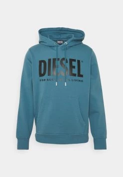 Diesel Hombre S-GIRK-HOOD-ECOLOGO UNISEX - Jersey Con Capucha - Blue