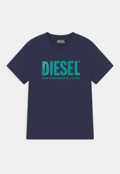 Diesel Unisexo JUST LOGO - Camiseta Estampada - Peacoat