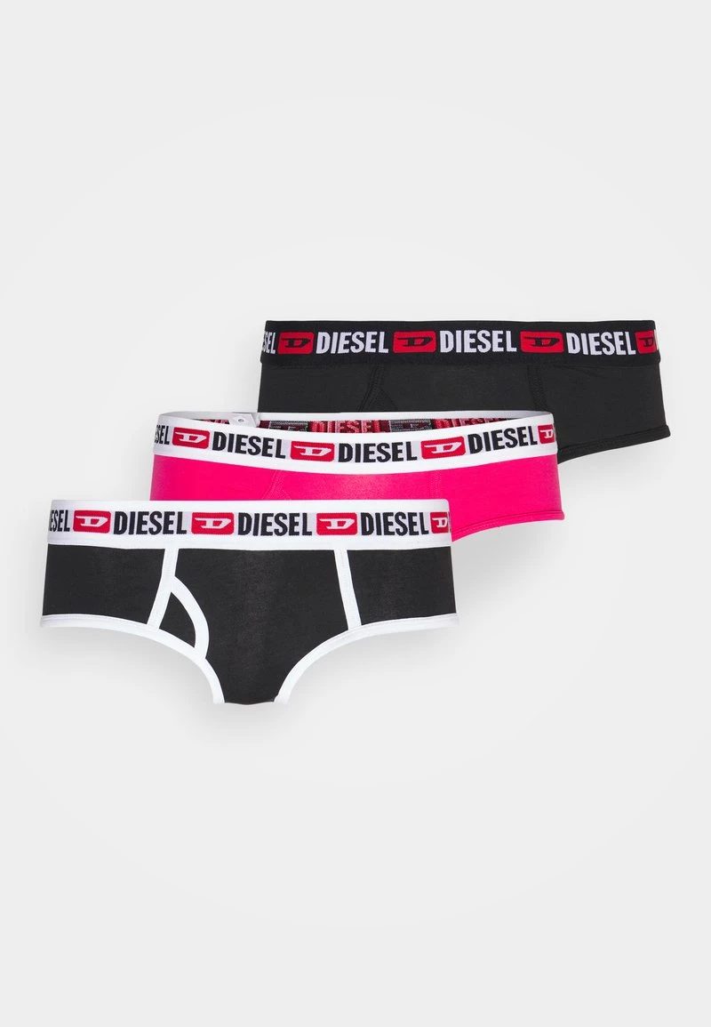 Diesel Mujer OXY UNDERPANTS 3 PACK - Braguitas - Black/pink 3 Diesel Mujer OXY UNDERPANTS 3 PACK - Braguitas - Black/pink