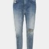 Diesel Mujer D-FAYZA - Vaqueros Boyfriend - Medium Blue