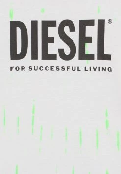 Diesel Unisexo TIFTY TYE DYE UNISEX - Camiseta Estampada - White/neon Green -Ritmo Diesel Tienda 97178296938b470984095d82672e39e4