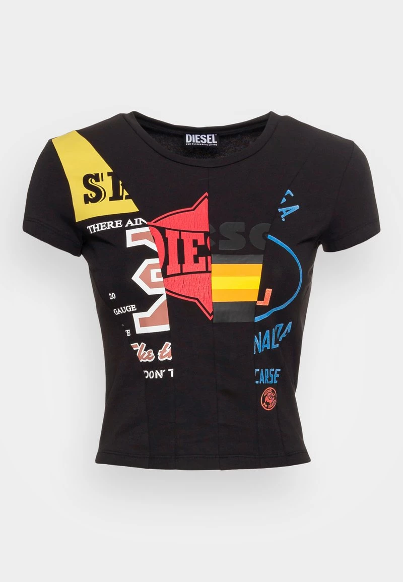 Diesel Mujer T-CUTIE - Camiseta Estampada - Black 6 Diesel Mujer T-CUTIE - Camiseta Estampada - Black - Imagen 4
