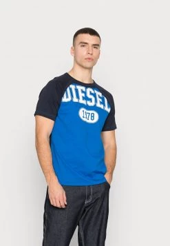 Diesel Hombre RAGLEN - Camiseta Estampada - Blue