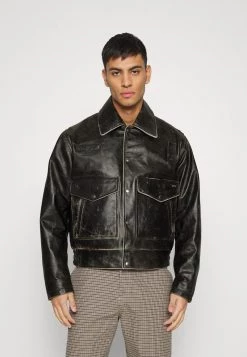 Diesel Hombre L MUDDY - Chaqueta De Cuero - Black