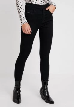 Diesel Mujer SLANDY-HIGH - Vaqueros Pitillo - Black